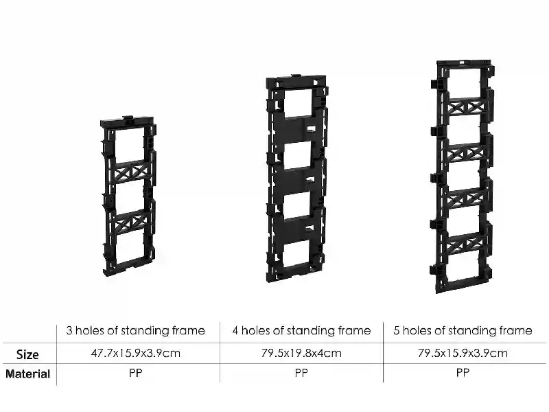 Kwekerij Plastic Vezel Verticale Groene Wandpaneel Potten en Plantenbakken