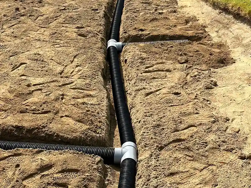 Conduites d'eau perméables dures, tuyau de drainage de jardin perforé