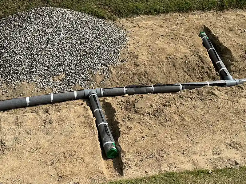 Tuberías de agua duras y permeables, tubería de drenaje de jardín perforada