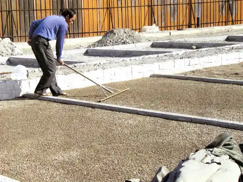 pavés perméables en gazon et en gravier