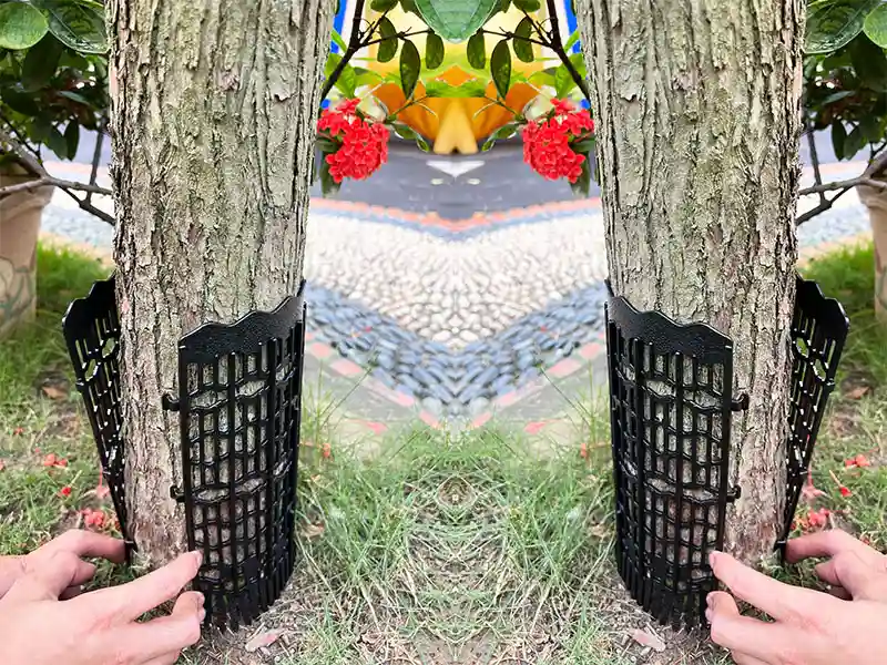 מגיני גזע עץ מפלסטיק